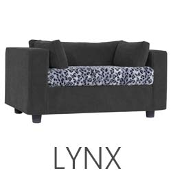 Canapé pour chiens original Gris plaid Lynx